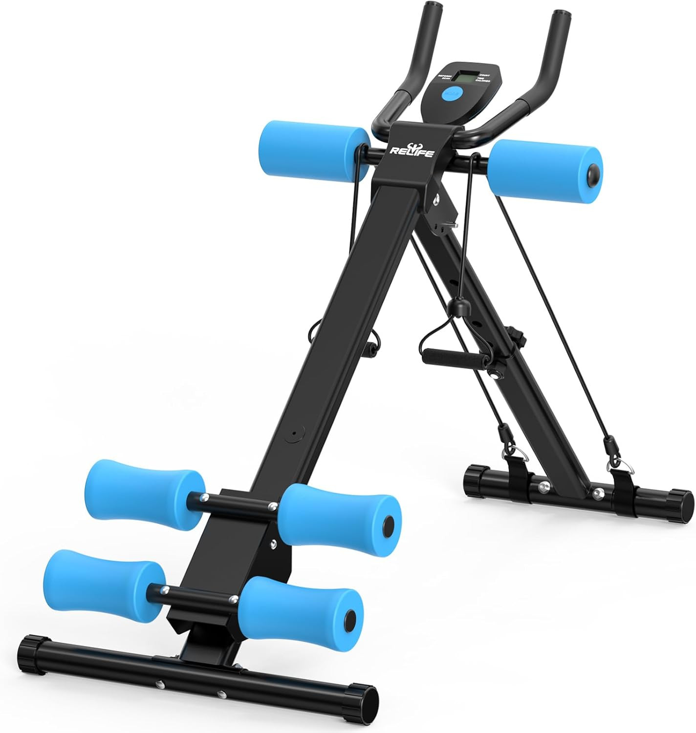 RELIFE REBUILD YOUR LIFE AB Workout Machine Adjustable Ab Trainer Machine Foldab