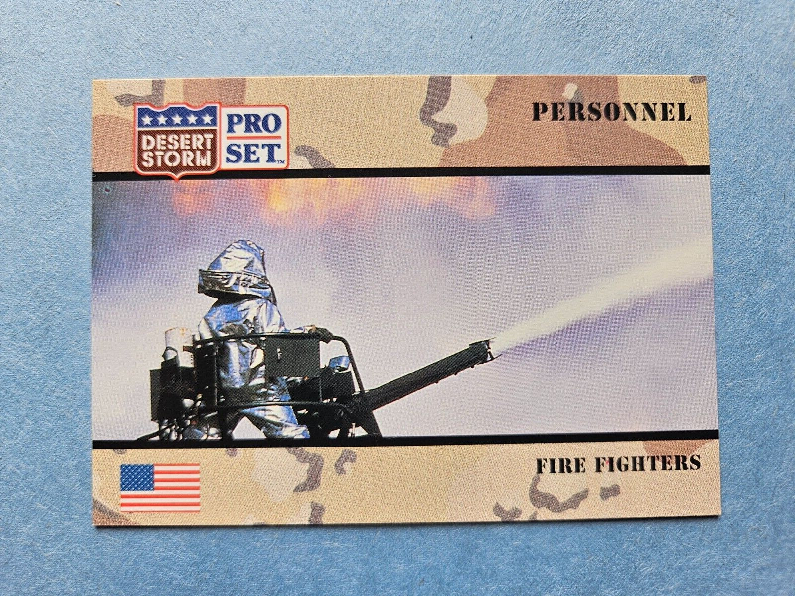 Desert Storm Card #113 Fire Fighters set 1991 NM-MT