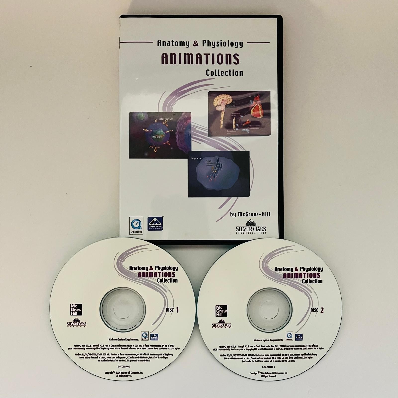 Anatomy & Physiology Animations Collection by McGraw-Hill (2-Disc CD-ROM Set)