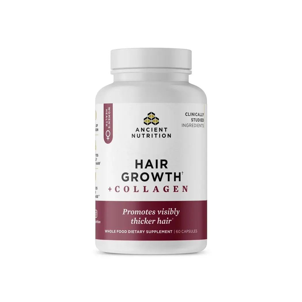 Ancient Nutrition Hair Growth  Collagen, 60 Capsules