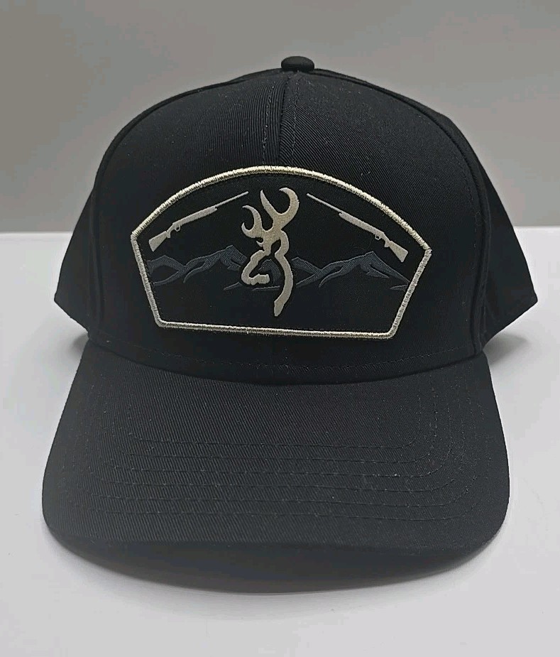 Browning Sierra Black Gray Adjustable Cap Hat $25