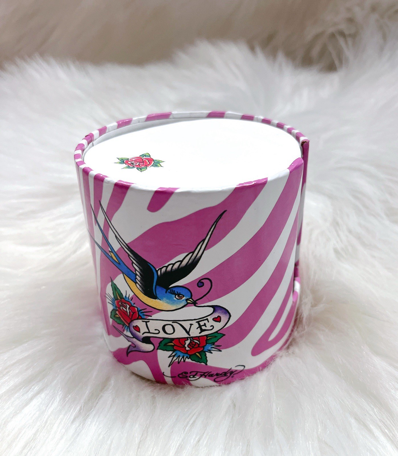 Ed Hardy Love Bird Pink Memo Cylinder Note Pad 2012 Y2K