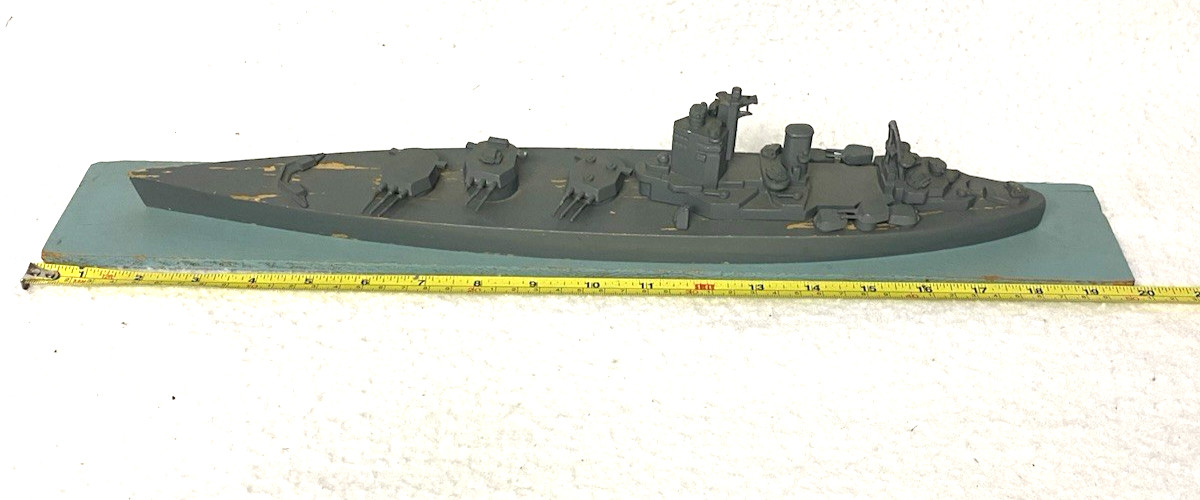 AUTHENTIC WORLD WAR TWO II 2 US NAVY TRAINING MODEL,HMS NELSON,BATTLESHIP,GIFT:)