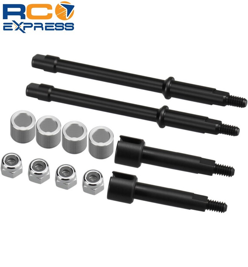 Hot Racing Axial SCX30 +6mm Steel Drive Stubs Axles SXTY39AW06