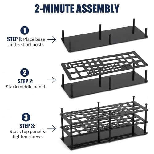 63 Holes Screwdriver Storage Rack, Organizers, Portable Tool Box, Workshop