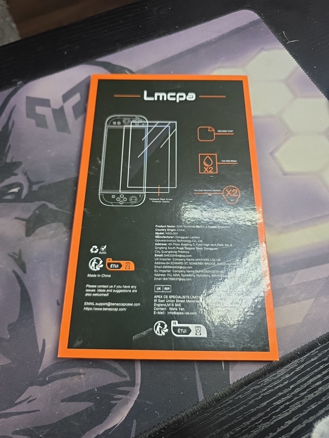 [2-Pack] Lmcpa Screen Protector for Nintendo New Switch 2（2025）