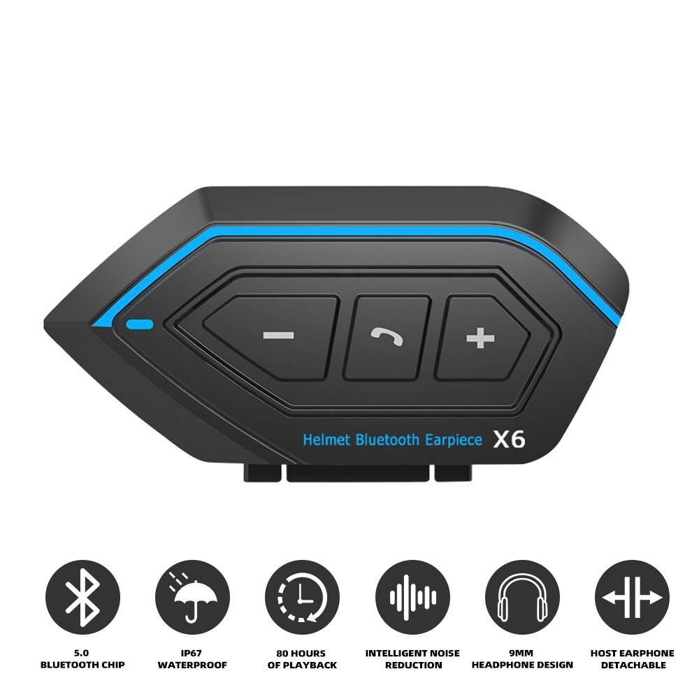 Bluetooth Helmet Headset Speaker Headphone for Motorcycle Motorbike Hands-free