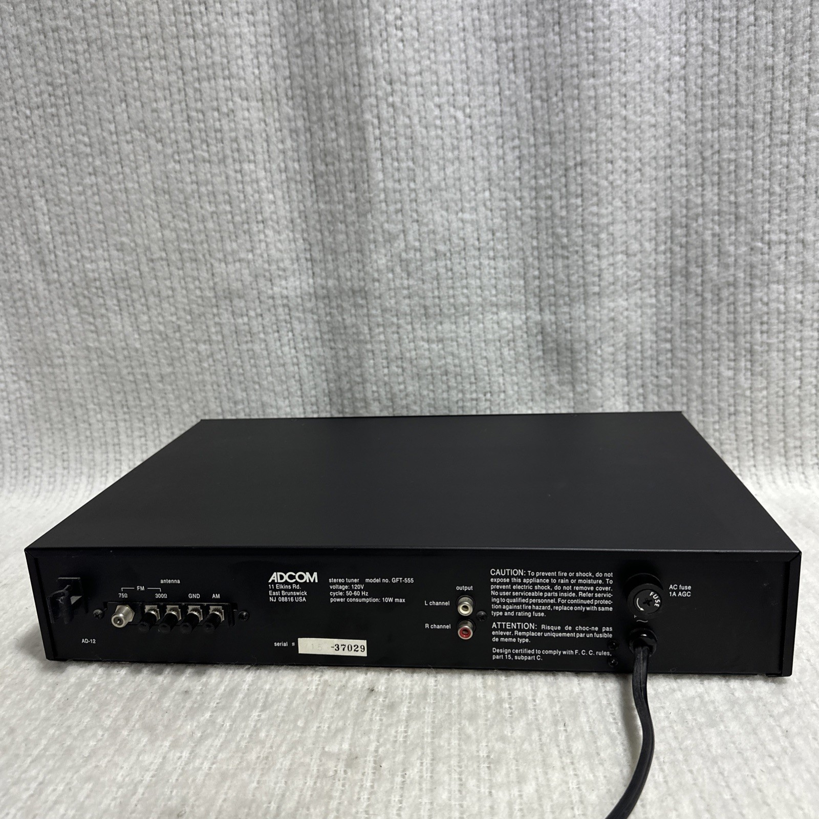 Adcom GFT-555 Stereo Tuner. 100% Working Condition. Great FM Reception.