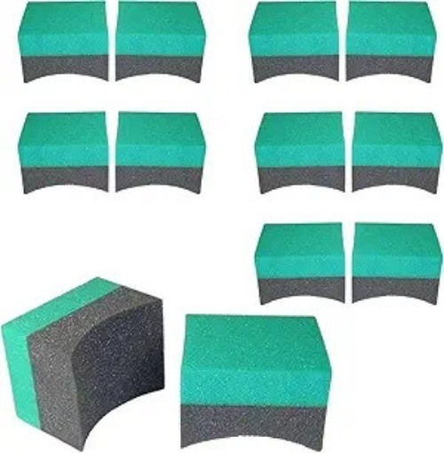 Double Wide Curved Foam Sponge (12 Pack)