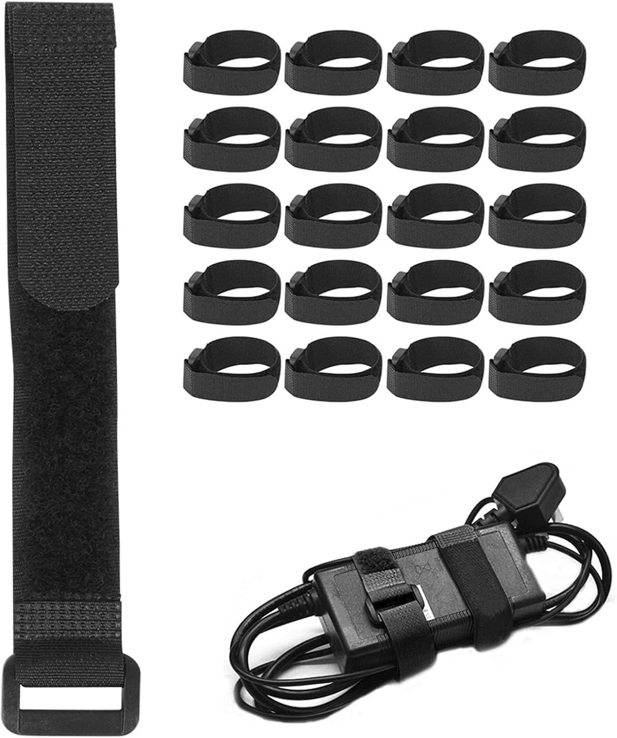 20PCS Fishing Rod Straps, Adjustable Fishing Rod Straps Tackle Belt Ties