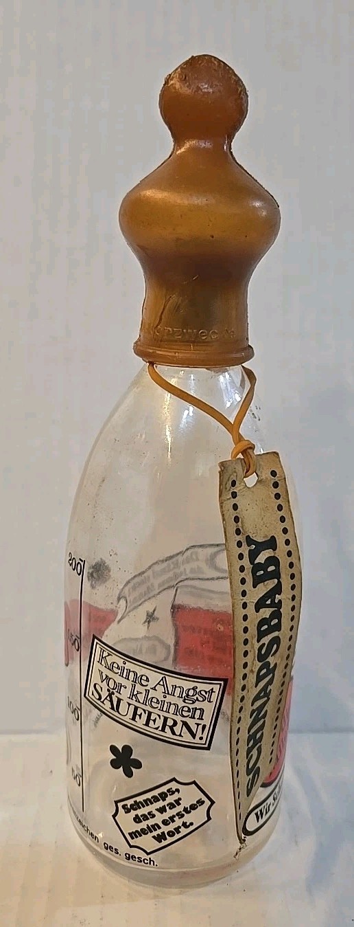 SCOTCH WHISKEY GERMAN SCHNAPS NIPPLE BABY BOTTLES NOVELTY Souvenir Booze Gift