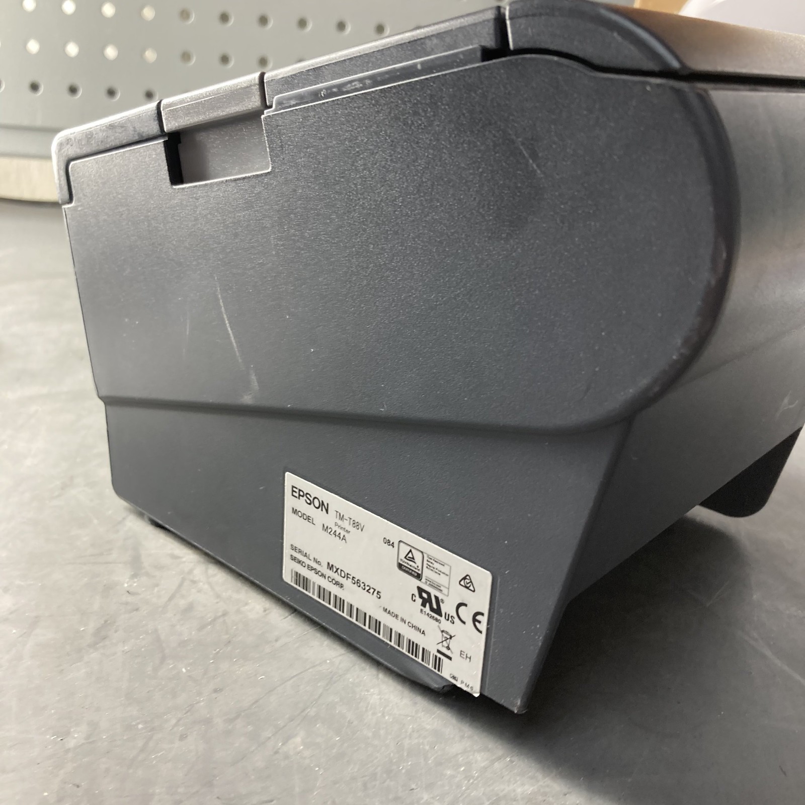 Epson TM-T88V M244A USB + Ethernet Thermal Receipt Printer Door Kick No AC