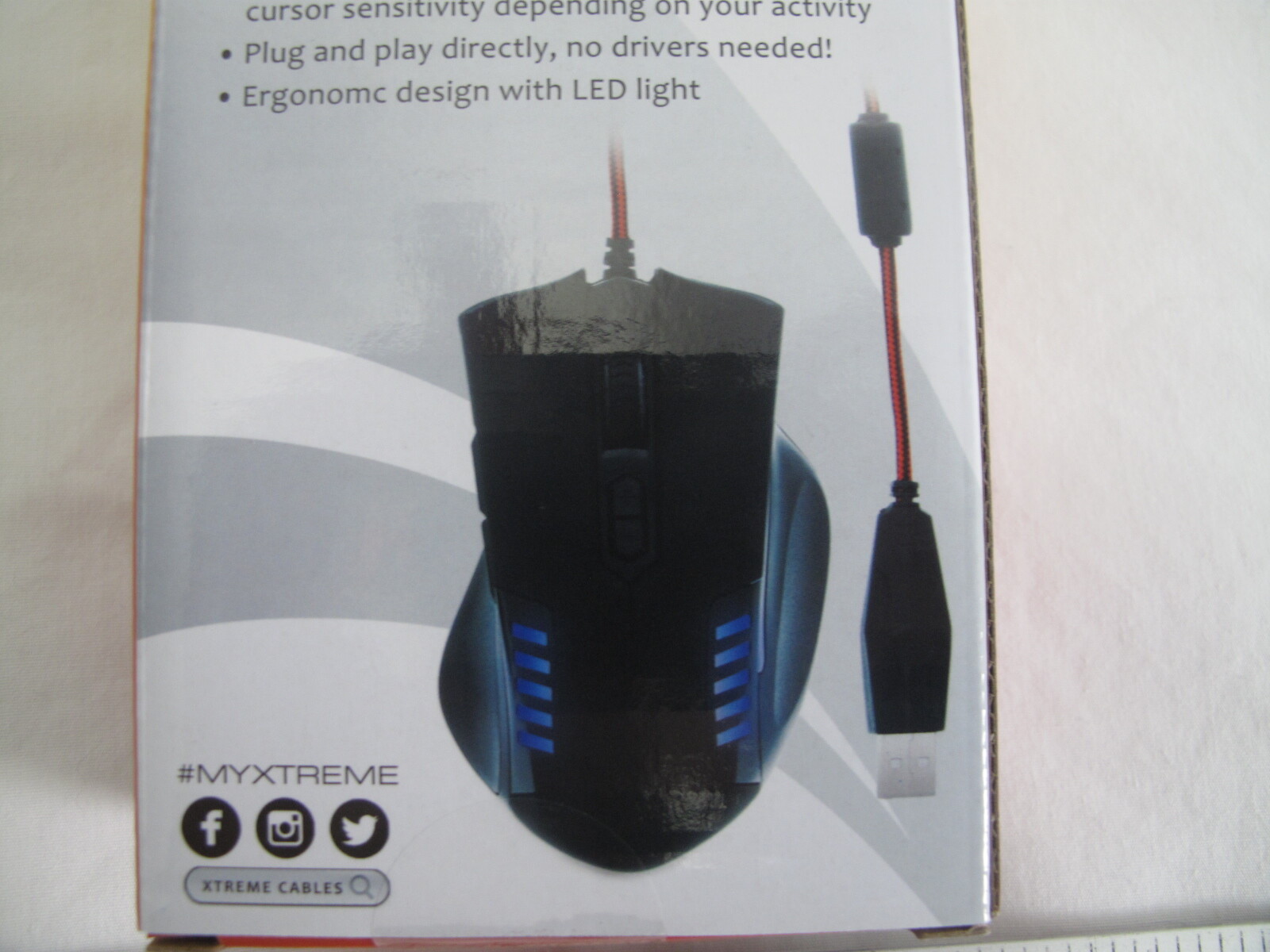 (1) NEW Xtreme Tech Gaming Mouse Wired w/Adjustable DPI 6-button Plug-n-Play