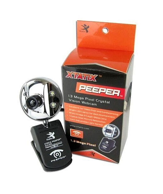 Xtatix XCA-PP2 1.3 MP Effective Pixels USB 2.0 Peeper Webcam.