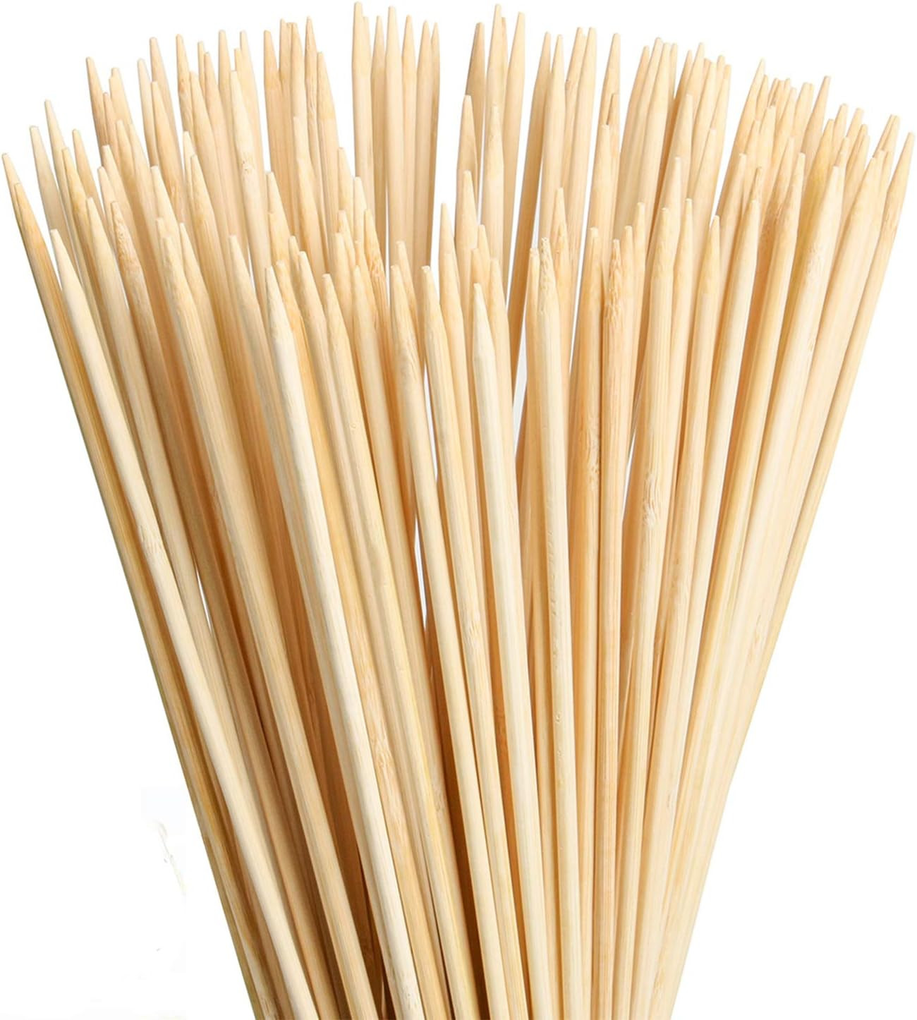 Bamboo Marshmallow Roasting Sticks with 30 Inch 5mm Thick Extra Long Heavy Duty