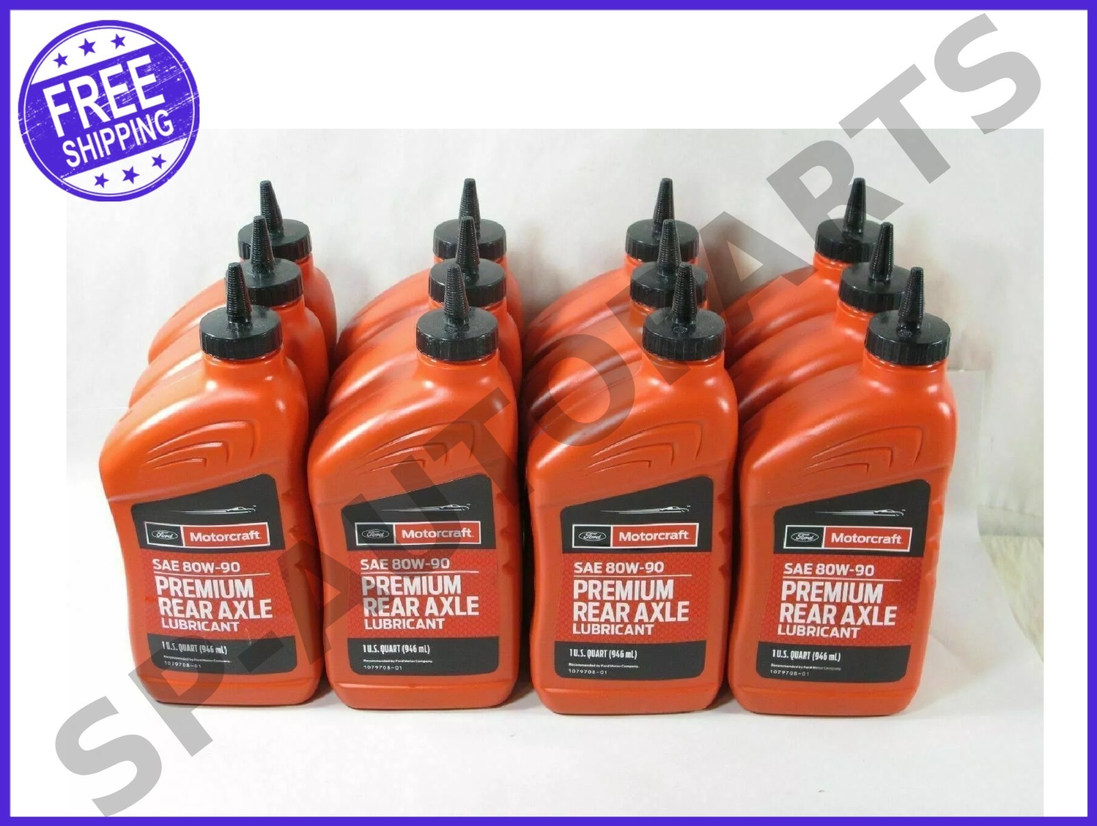 1 Case  Motorcraft Ford Fluid XY-80W90-QL SAE 80W-90 Premium Rear Axle Gear Oil