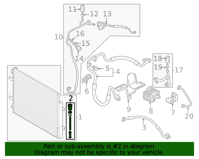 Genuine Audi A/C Receiver Drier 1EA-816-582