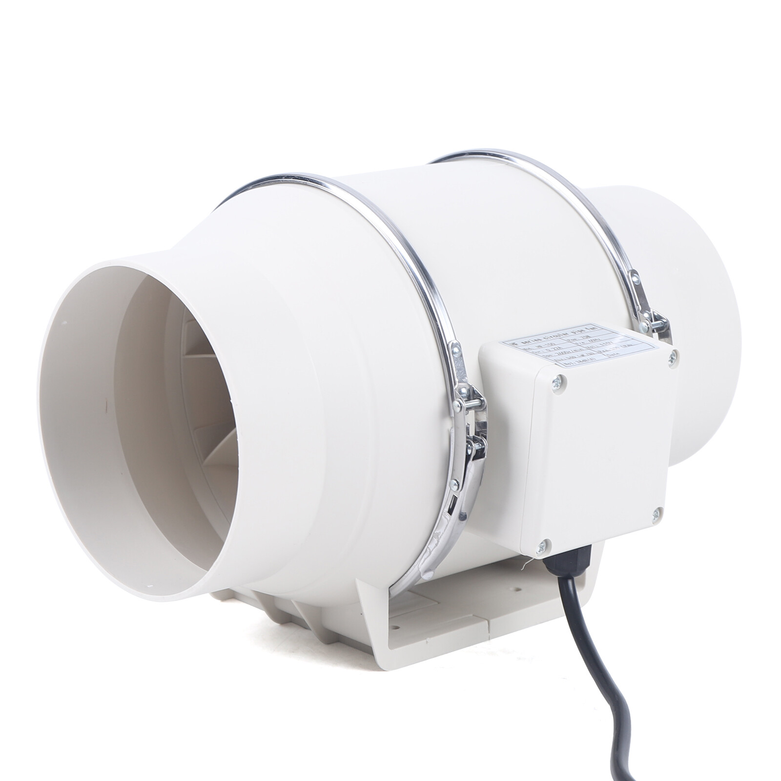 6 Inch Duct Fan High Efficiency Inline Fan Mixed Flow Ventilation System Exhaust