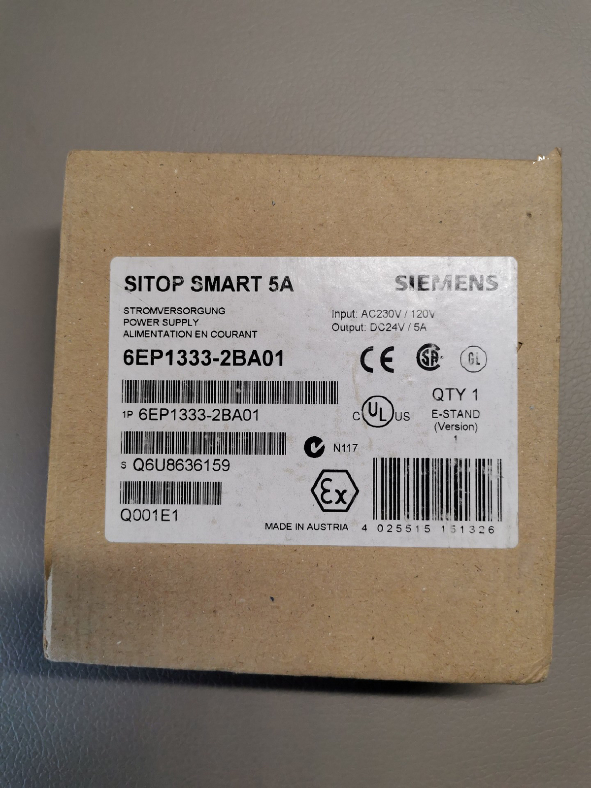 1PC New Siemens 6EP1333-2BA01 Power Supply Module 6EP13332BA01 Free Shipping