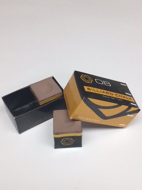 6 Pieces - OB Pool Chalk - TAN -  OB Cue Premium Quality Billiard Chalk