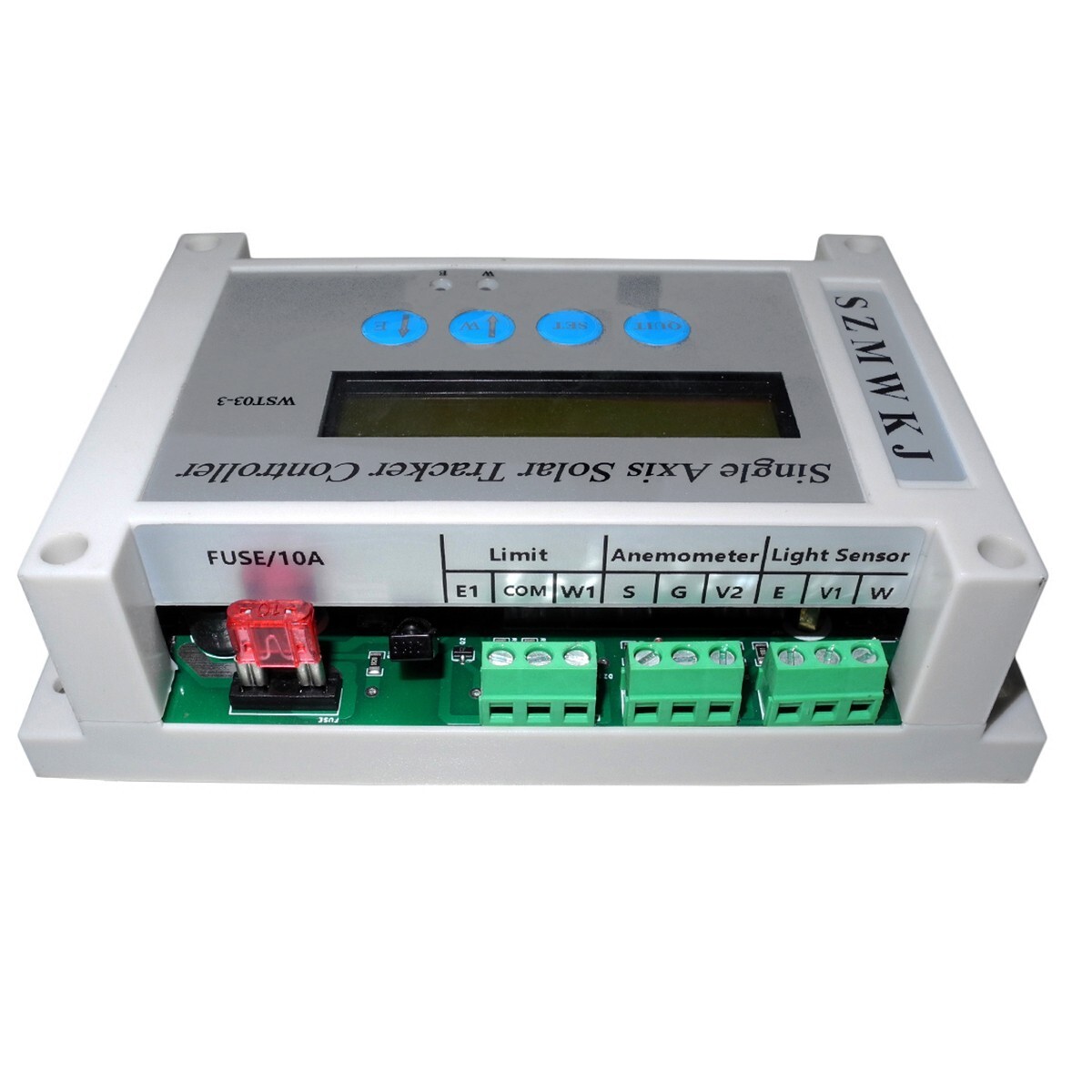 WST03-3 Single Axis Electric Solar Panel Sun Tracker LCD Controller W/ Remote EL