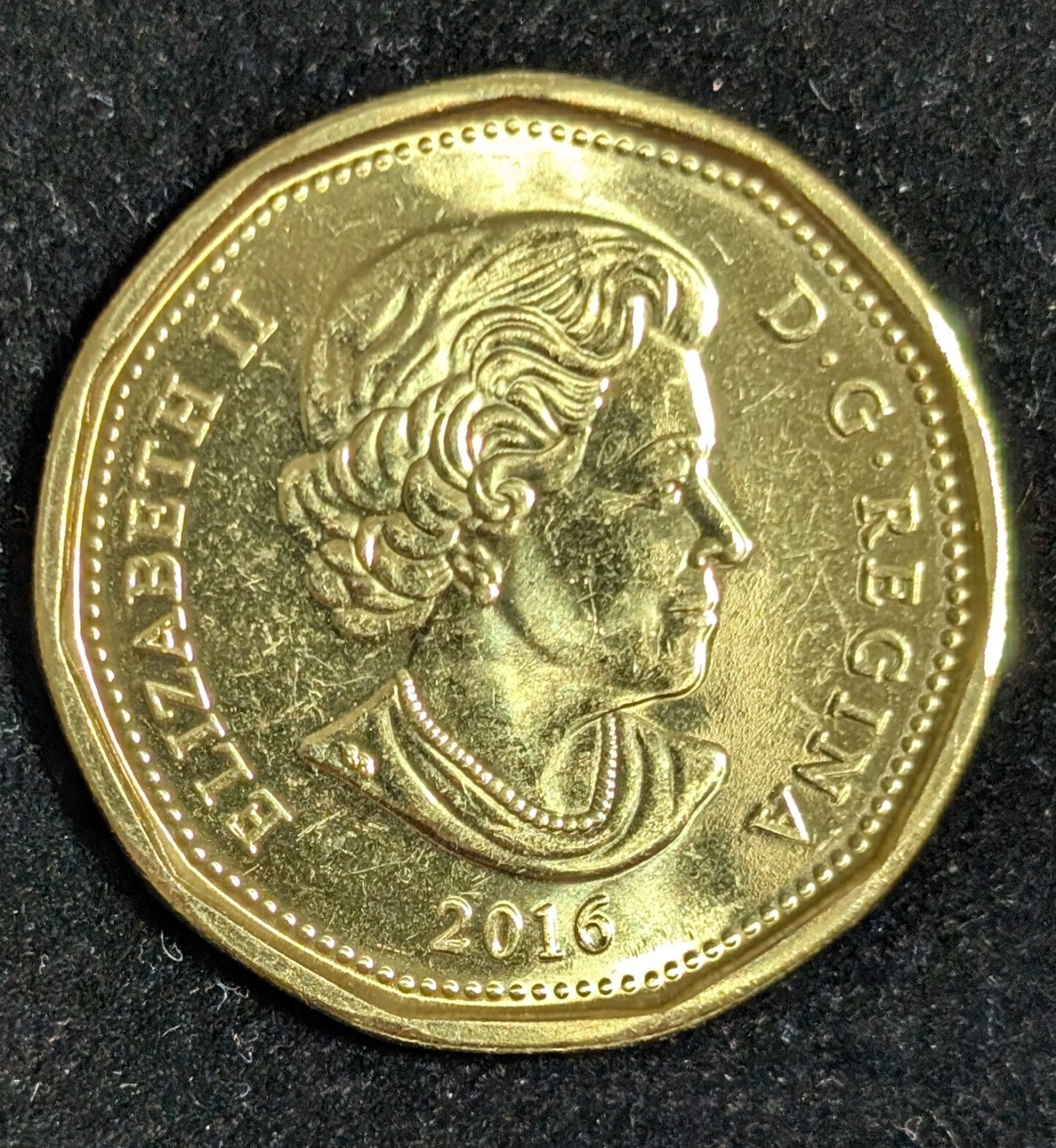 2016 Canada 1 Dollar Uncirculated UNC KM# 1255
