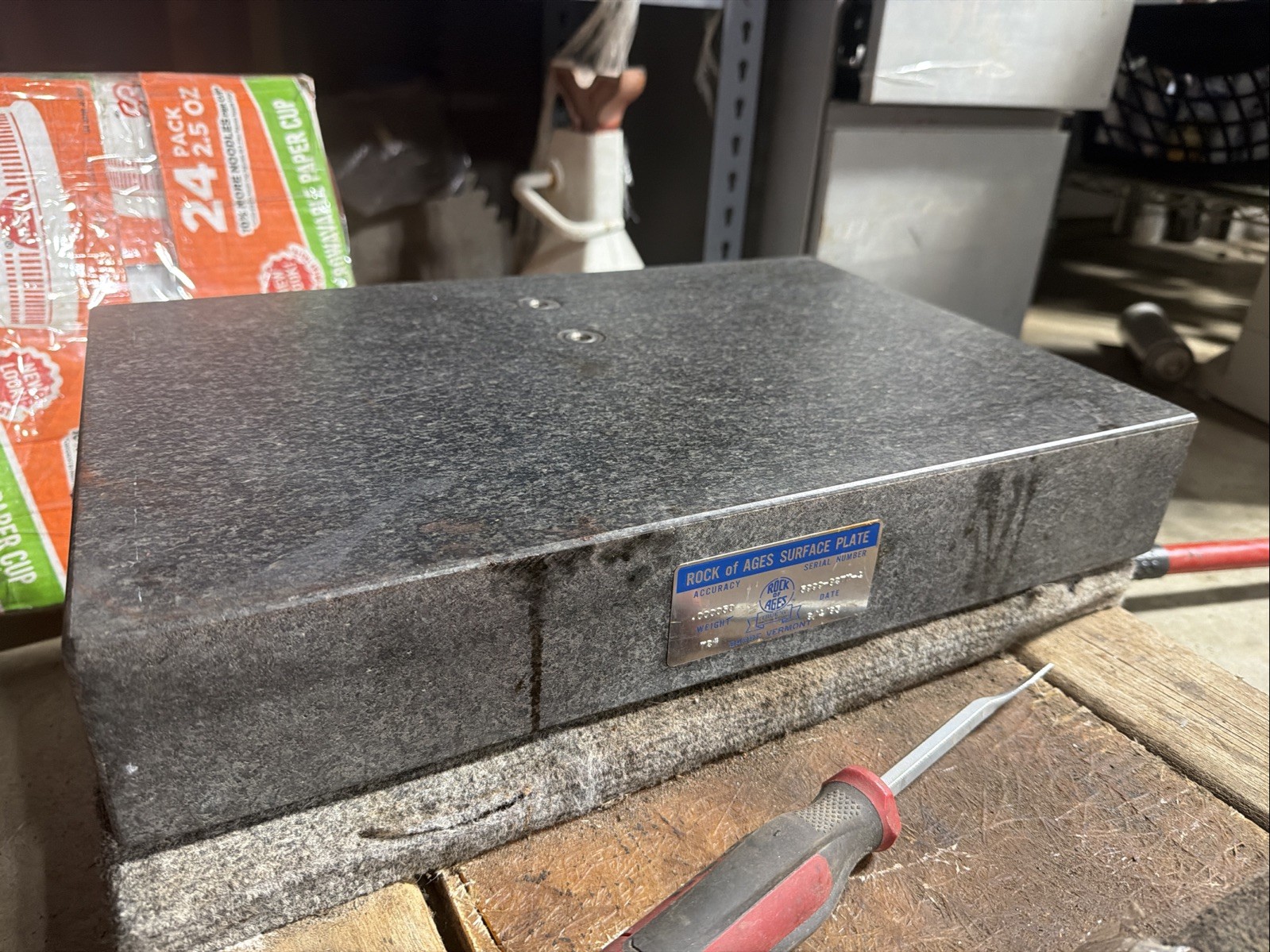 Rock of Ages Granite Surface Inspection Plate 18" X 12" X 3” Accuracy .000050