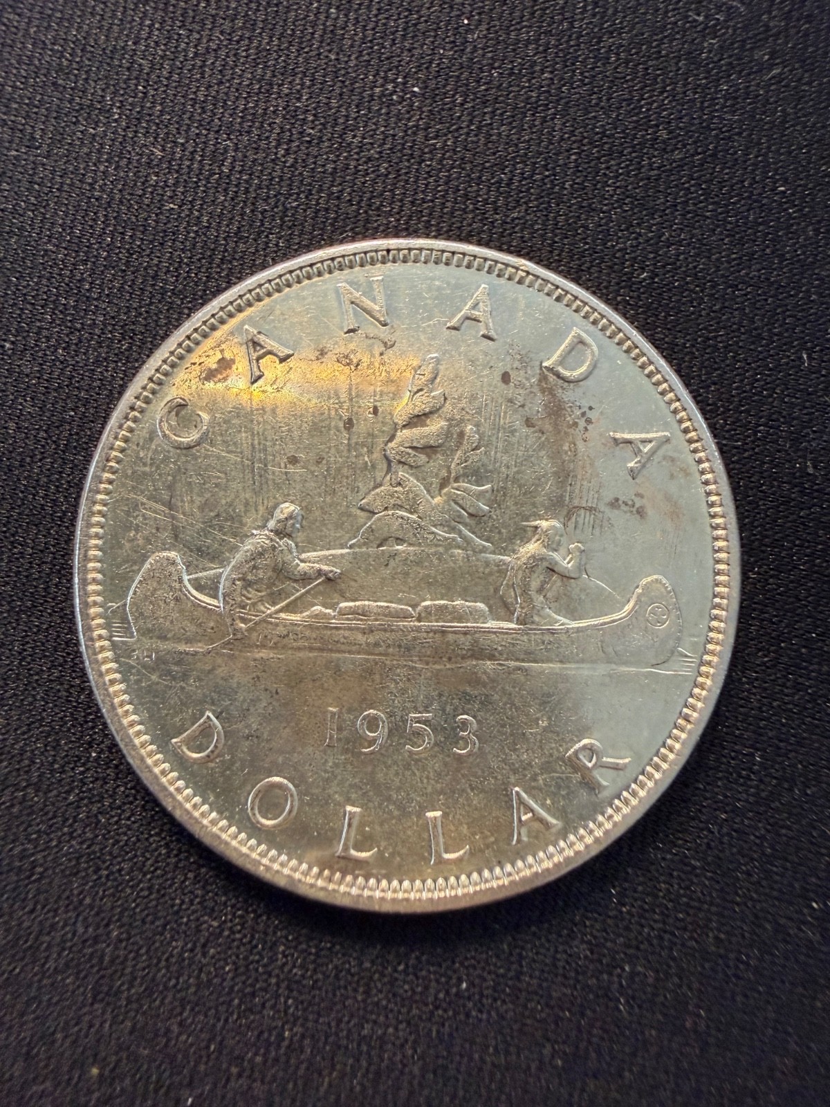 1953 Canadian Silver Dollar Coin