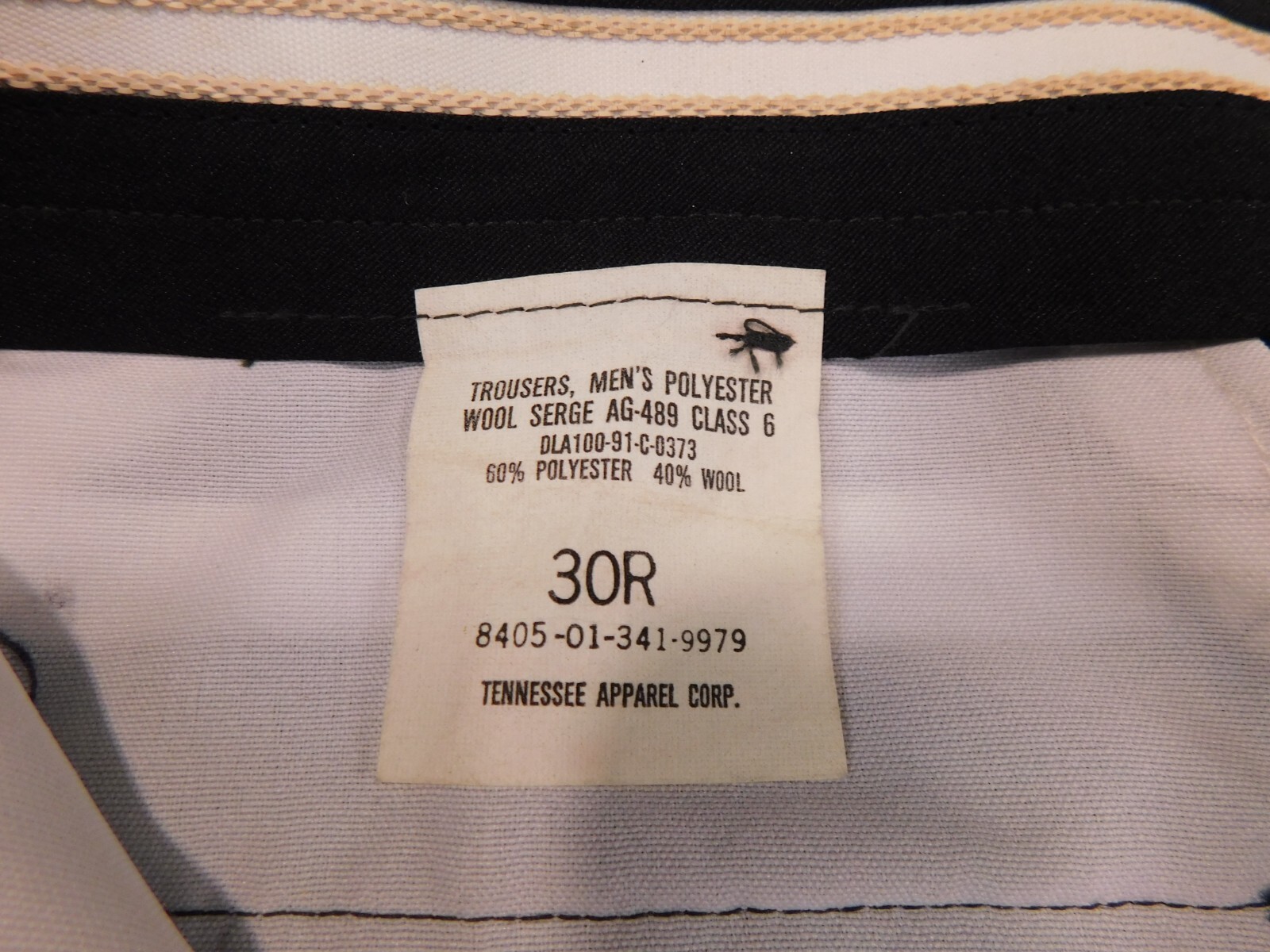 US Army Dress Pants 30 X-Short Green Class 6 AG-489 P/W Serge 1991 Desert Storm