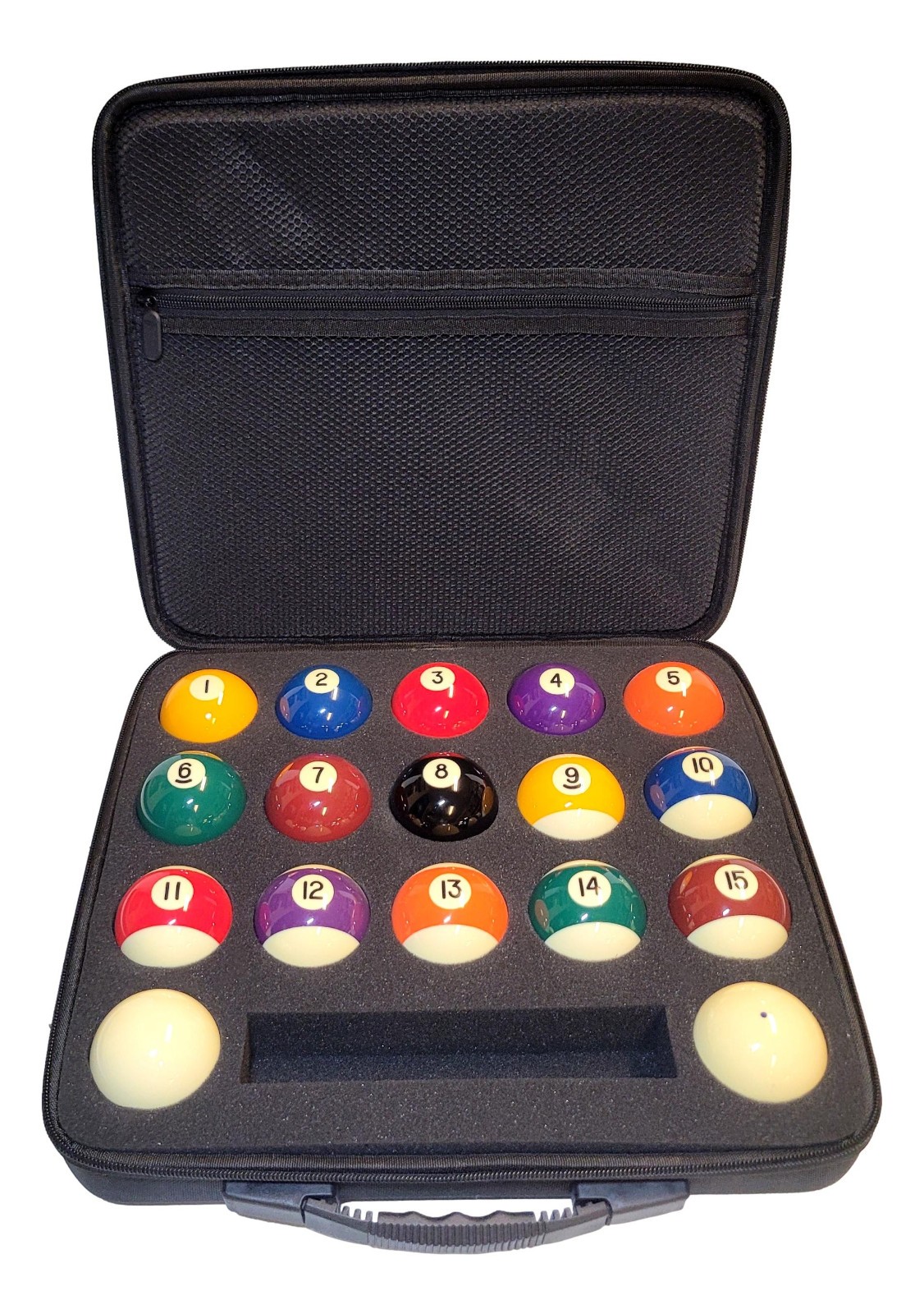 KODA Pool Ball Carrying Case – Holds 17 Balls - Rugged Nylon- KBCC