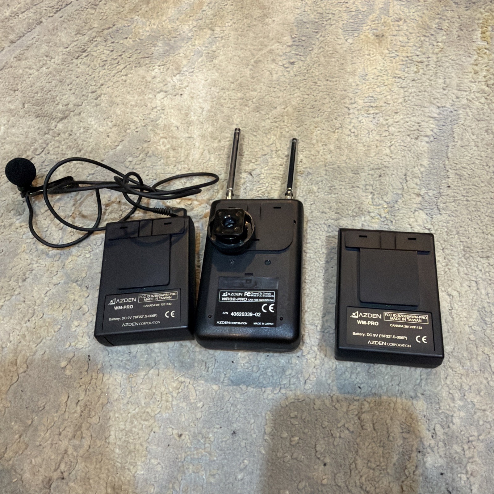 azden wm-pro Wireless Microphone System Wr32-pro