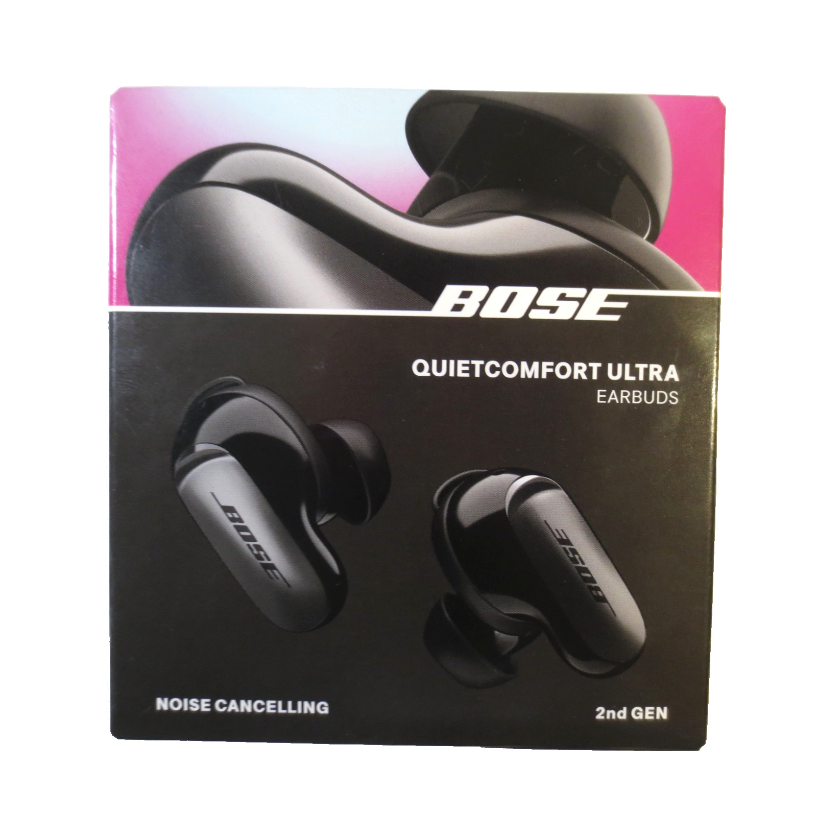 Bose QuietComfort Ultra Wireless Earbuds Headphones 2nd Gen Black Noise Cancelli