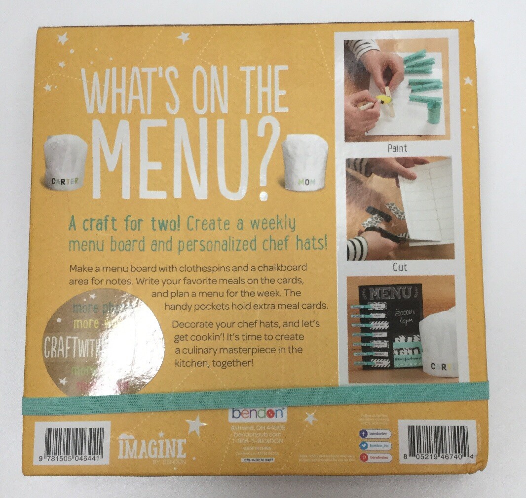 Menu Board Supplies for Weekly Menu Planner 2 Chef Hats
