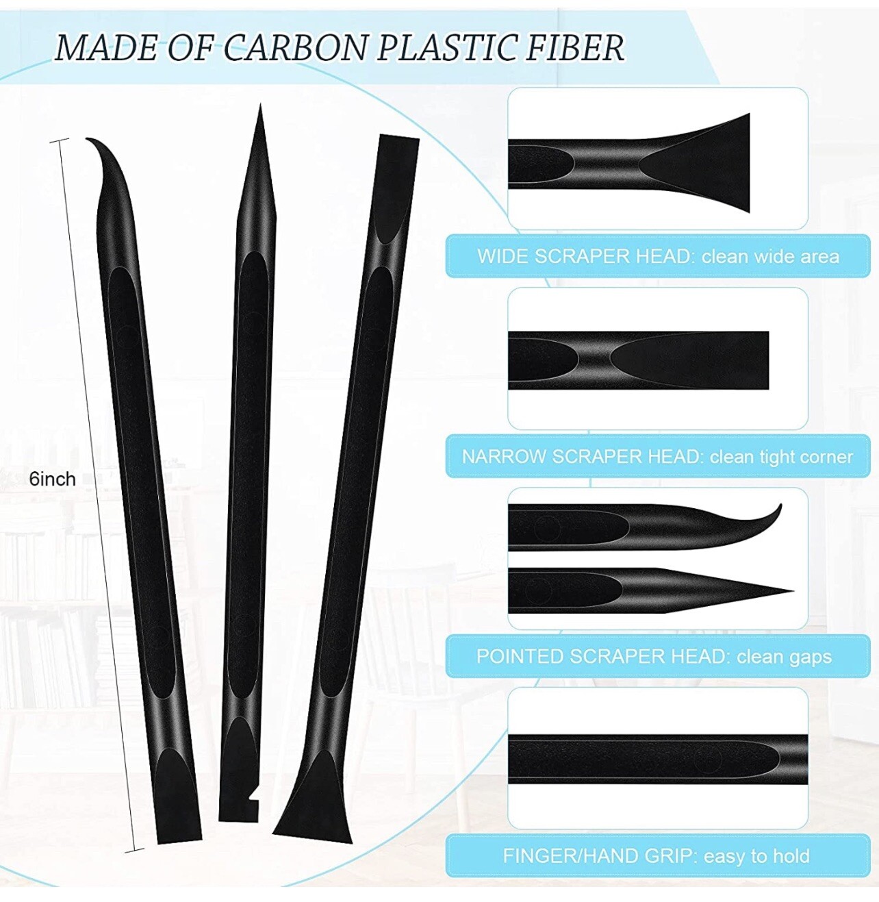 Plastic Scraper Tool Multipurpose pry Cleaning for cell phone Mobile Cell Repair