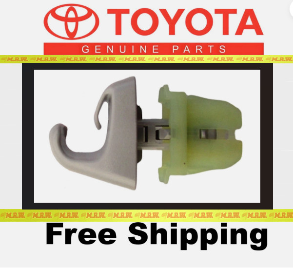 16-22 TOYOTA TACOMA oem SUNVISOR SUN VISOR SHADE CLIP HOOK HOLDER ROOF GRAY NEW