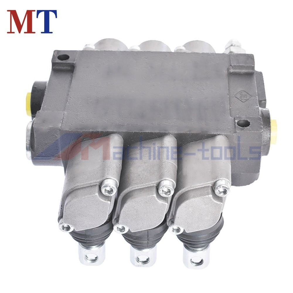 11 GPM Double Acting Adjustable 3-Spool Hydraulic Directional Control Valve