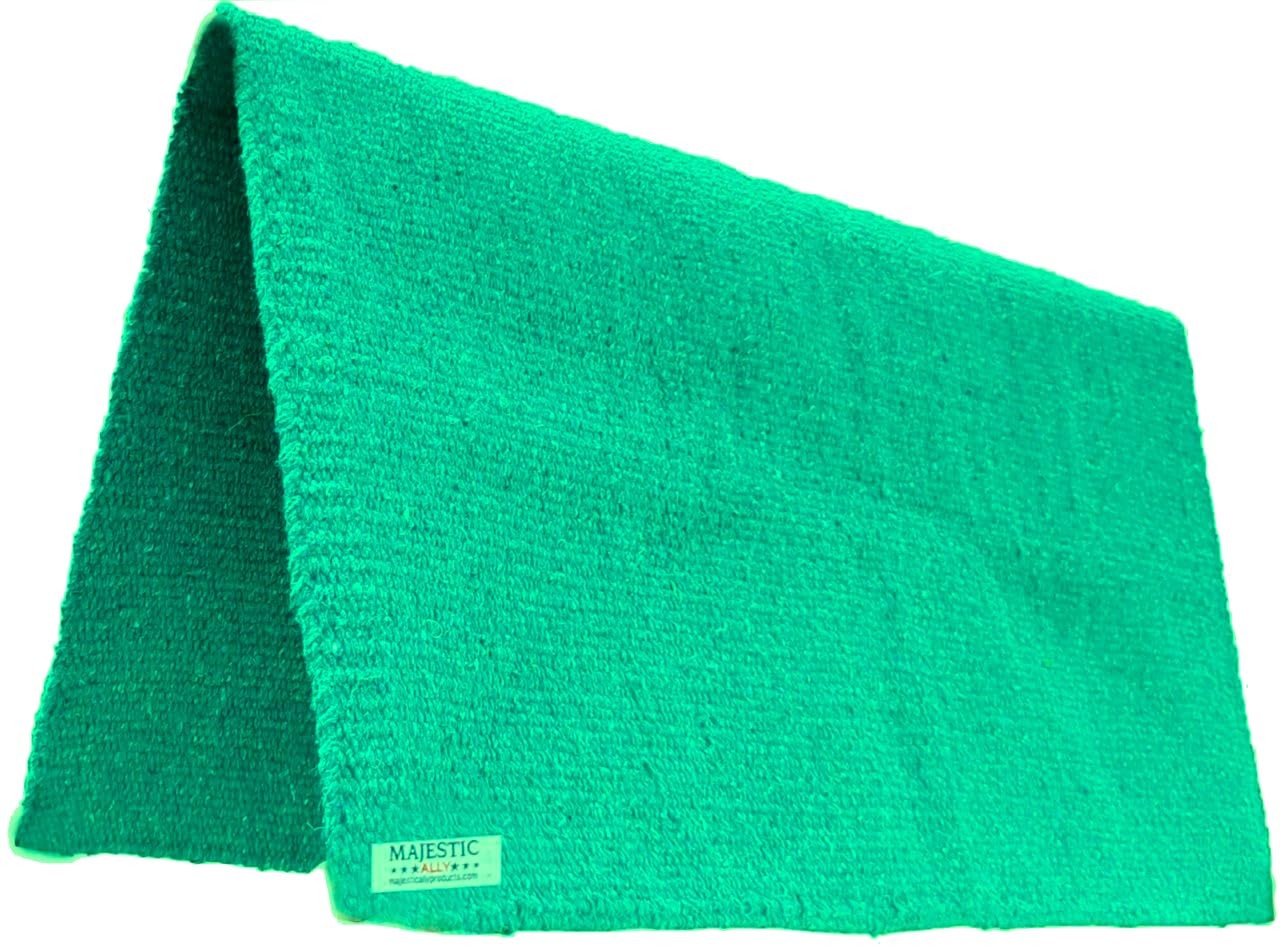 Solid Color 34"x 36" Traditional Acrylic Saddle Blanket with Hemline Edges-3....