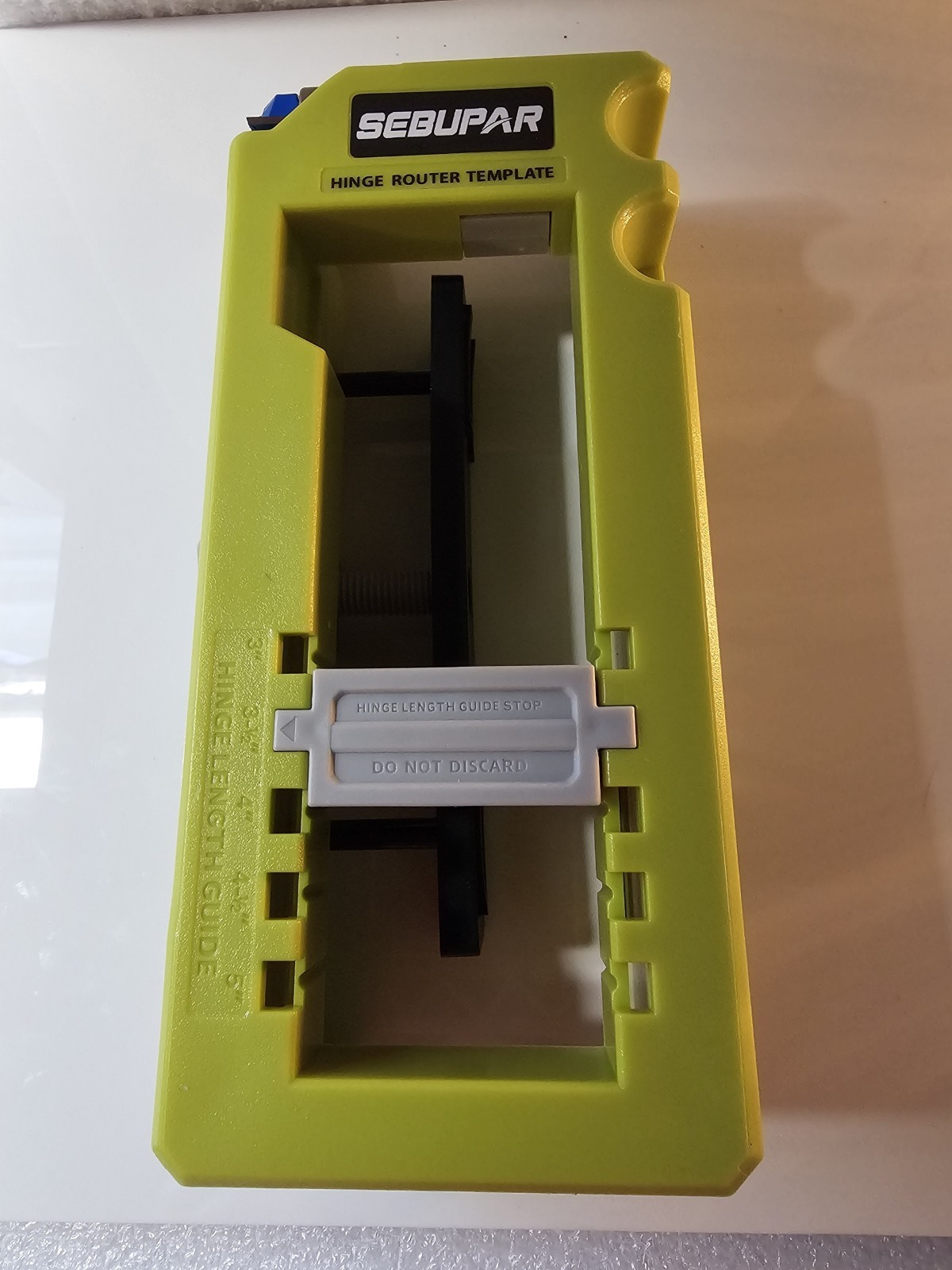 Sebupar Intergrated Door Hinge Router Template Kit  5/8 Thickness, New In Box