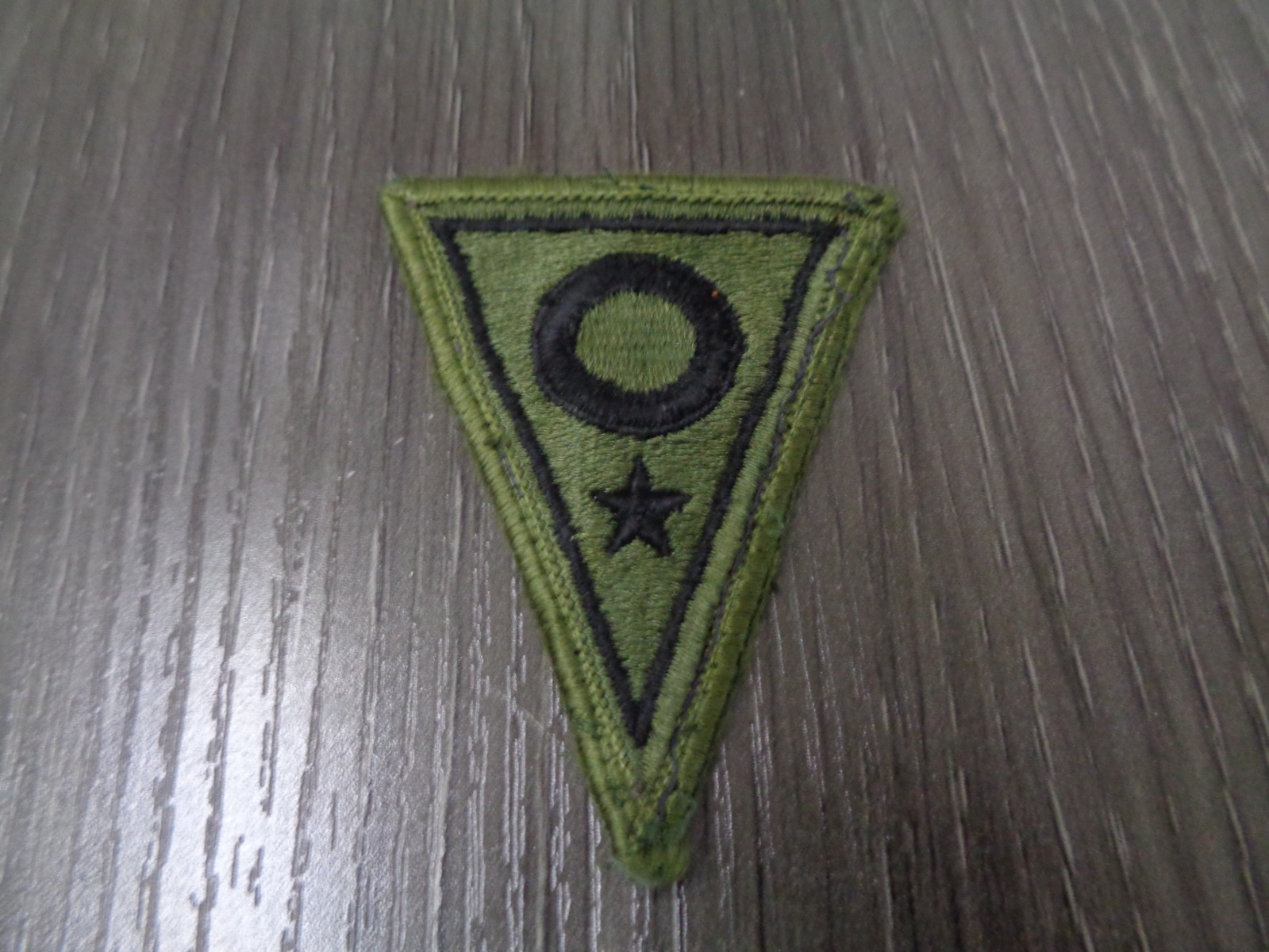 Ohio National Guard HQ Patch - OD GREEN  / USED