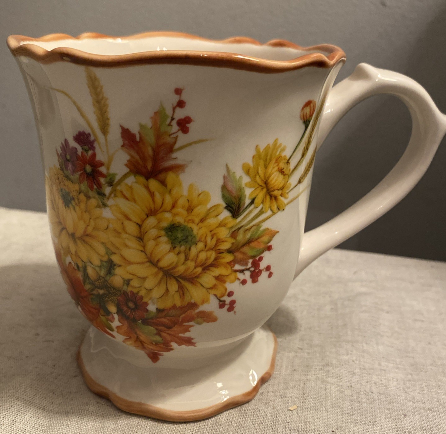 Cracker Barrel Coffee Cup Give Thanks With A Grateful Heart Family Blessings