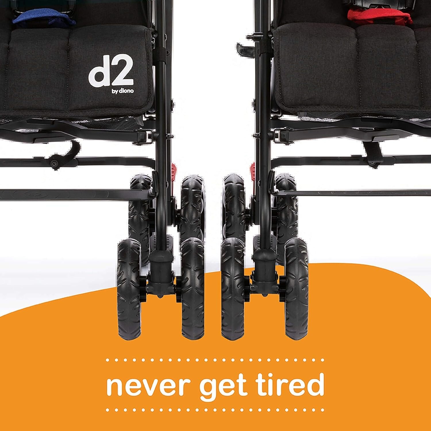 Diono Two2Go Lightweight Stroller, Red (1-Pack) This is for 1 stroller in Red