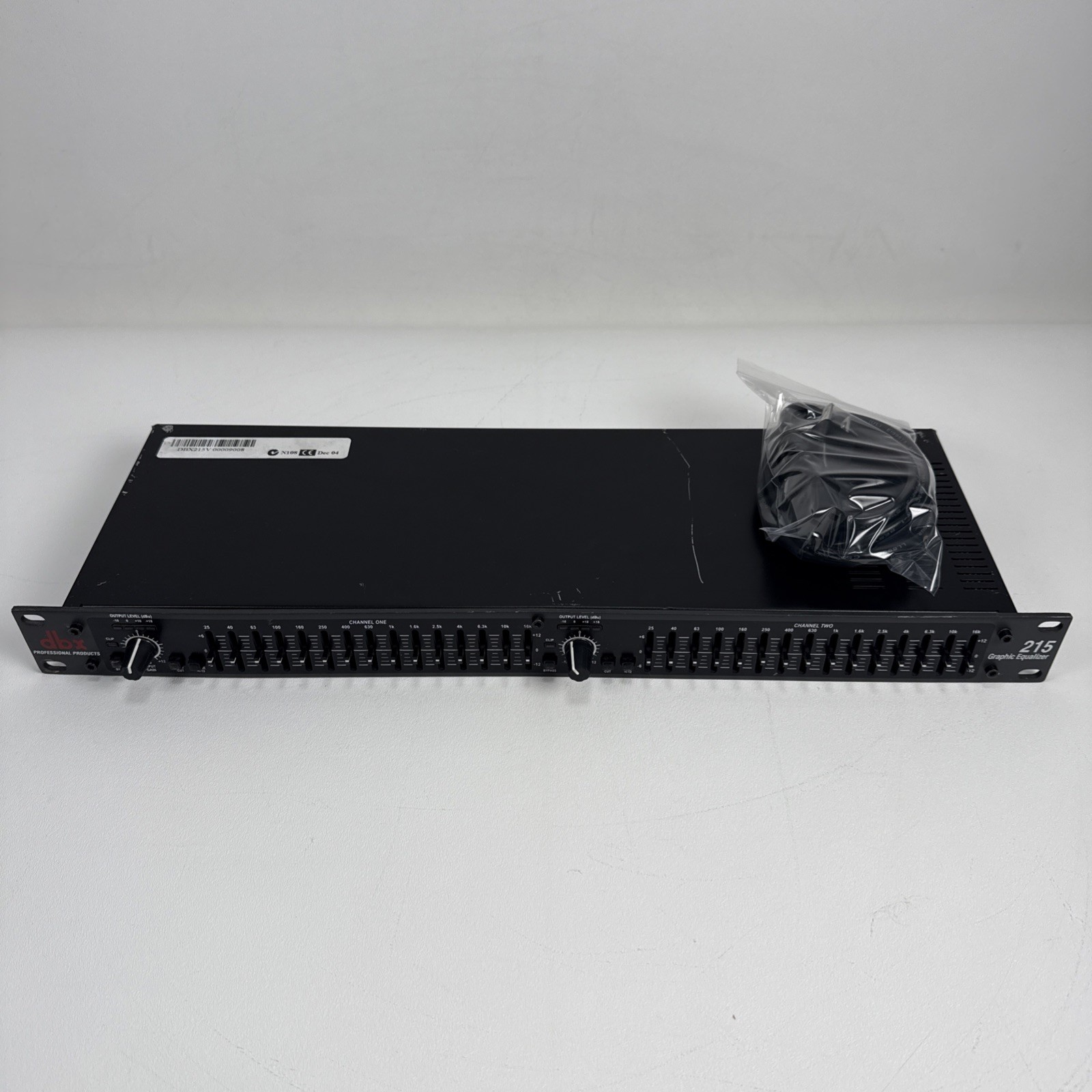 DBX 215 Dual Channel 15-Band Graphic Equalizer Brand HEAVY WEAR Tested & Working