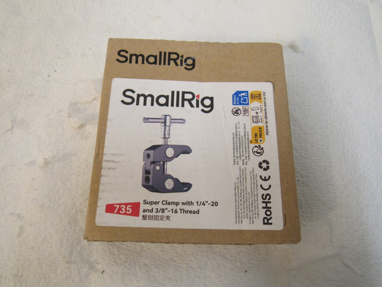 SmallRig 735 Super Clamp with 1/4" and 3/8" Thread