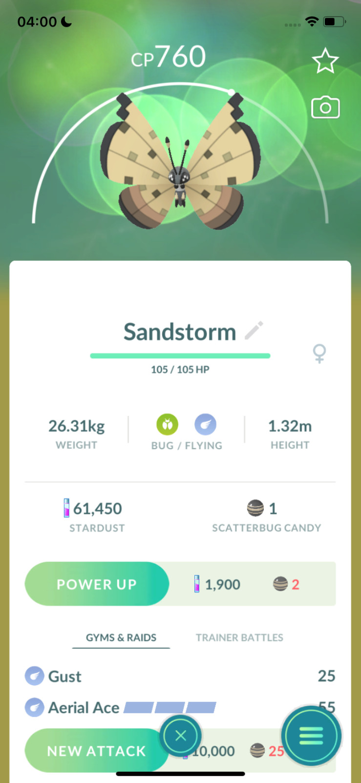 #666 Vivillon Sandstorm Pattern ! Same Day Shippment or Next Day Guaranteed !