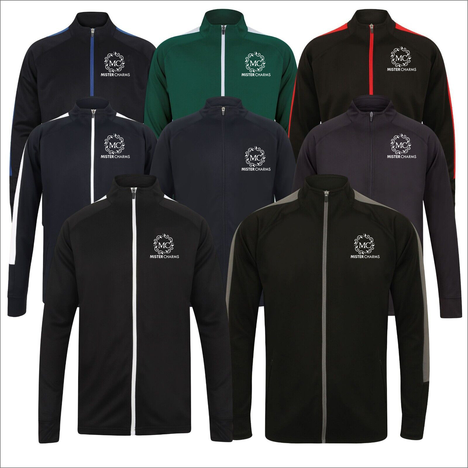 Personalised Mens Custom Printed Tracksuit Top & Bottom
