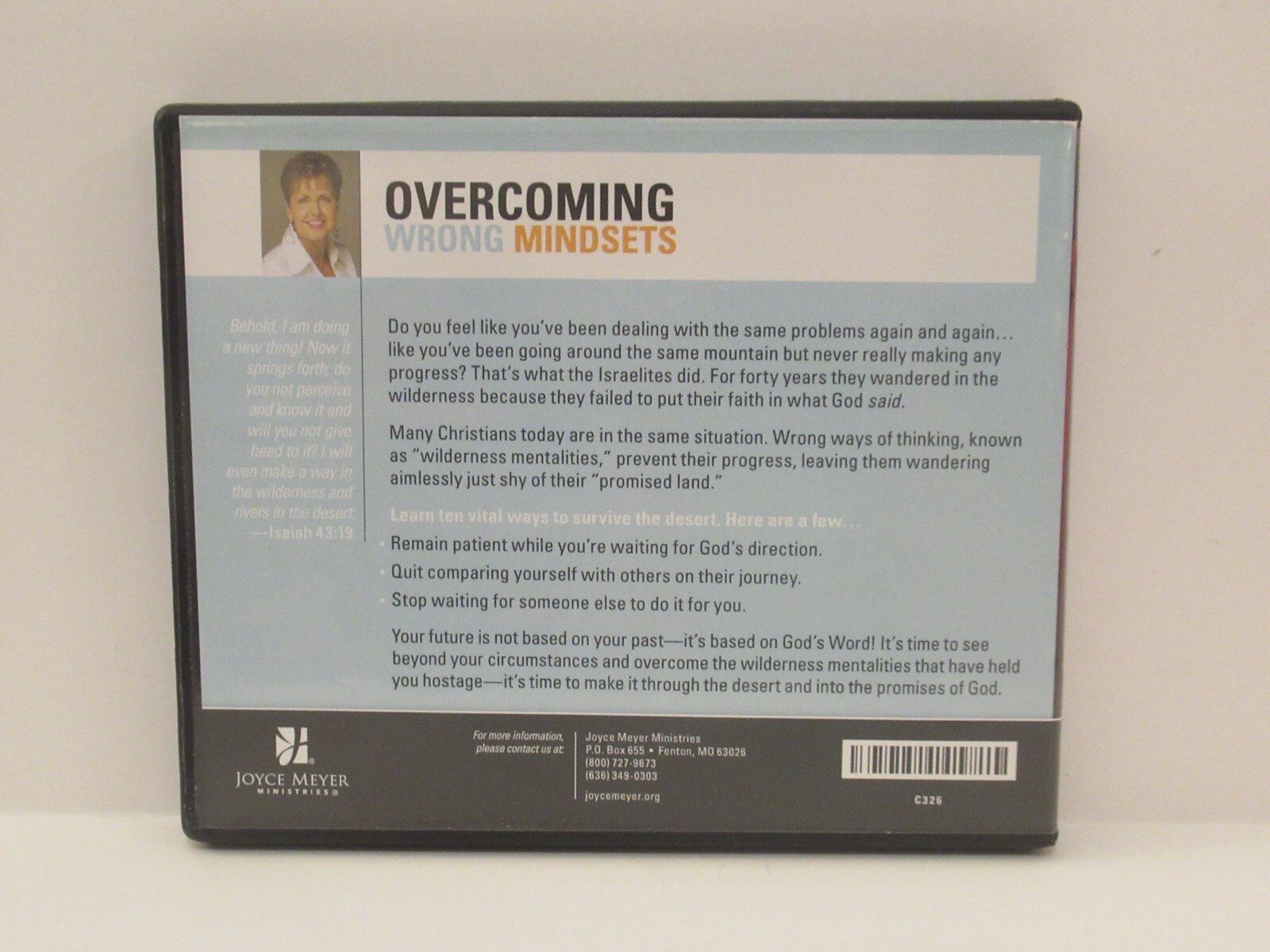 Joyce Meyer - Overcoming Wrong Mindsets (CD) - 4 Disc Set