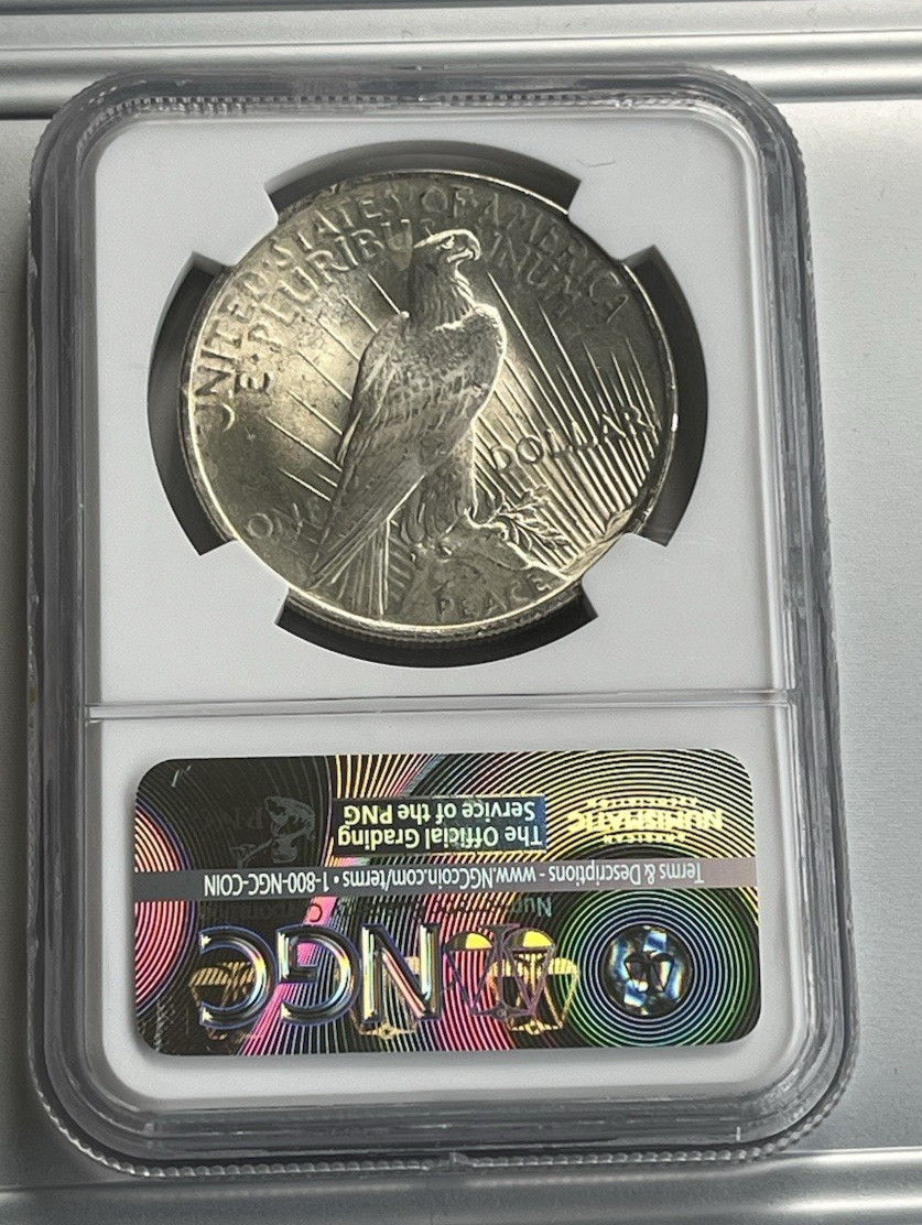 1923 PEACE SILVER DOLLAR NGC MS66