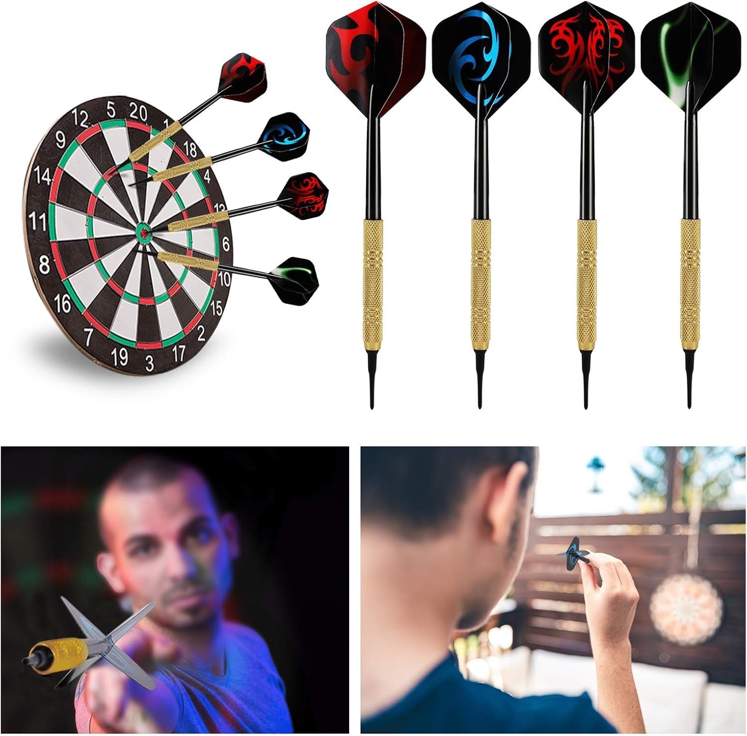 Engage in Fun with 12 Pcs Soft Tip Darts & 36 Replacement Tips - Team Play Ready