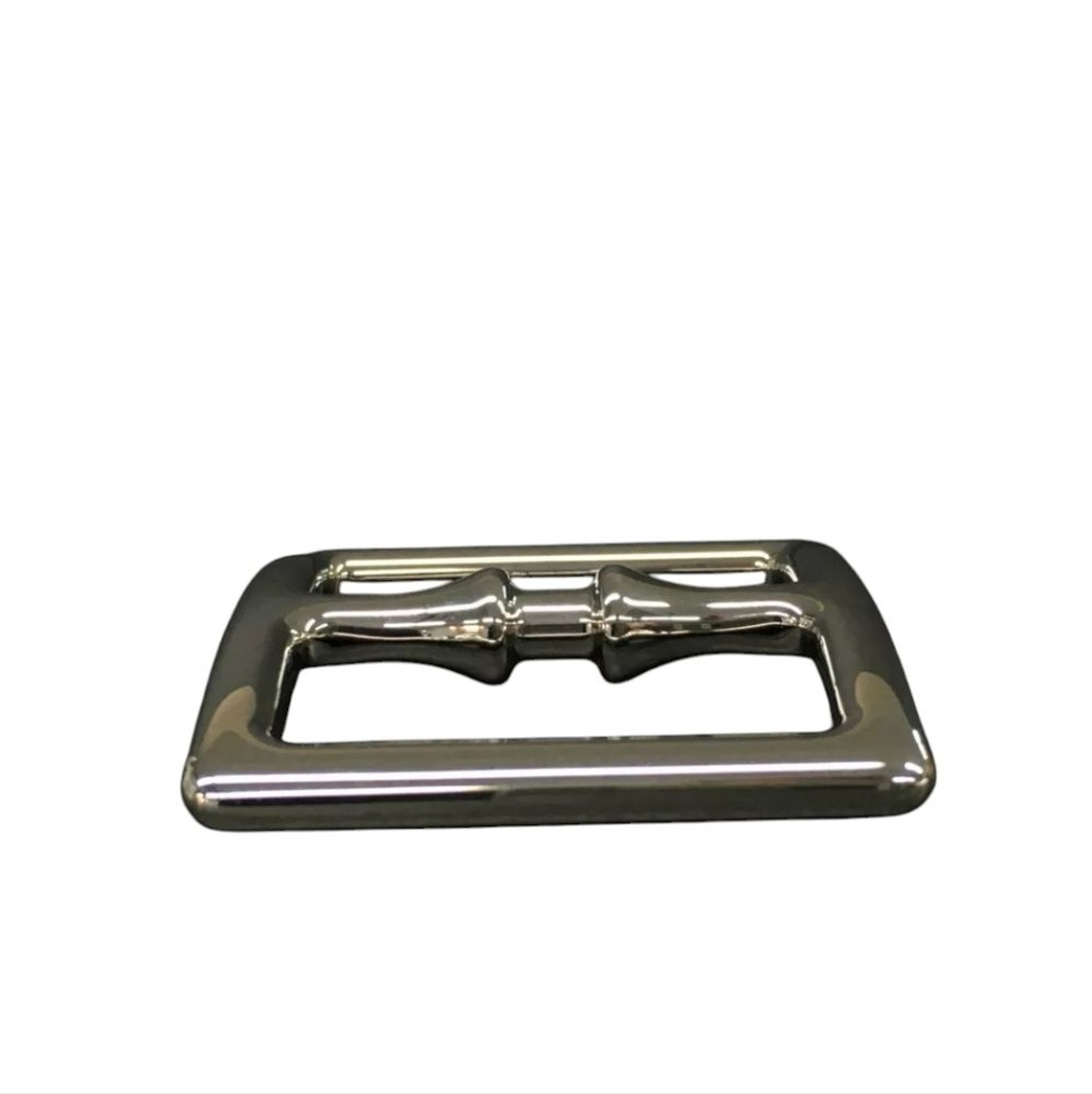 Hermès Étrivière Scarf Ring Silver Tone Buckle Design 45mm Auth