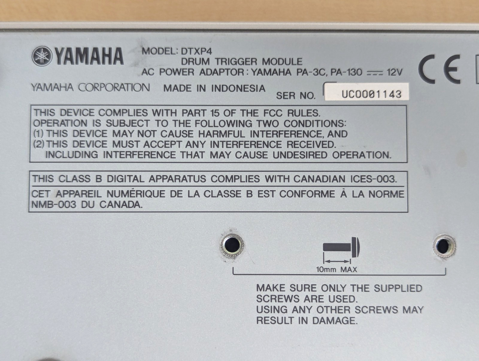 Yamaha DTXPress IV Electronic Drum Trigger Module DTX + Power Supply & Mount